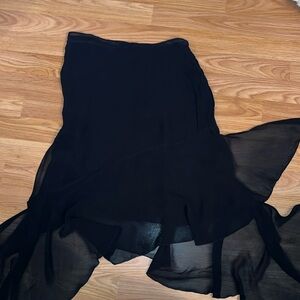 Blumarine Sheer Asymetrical Skirt size 34